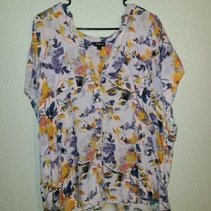 Torrid floral chiffon top